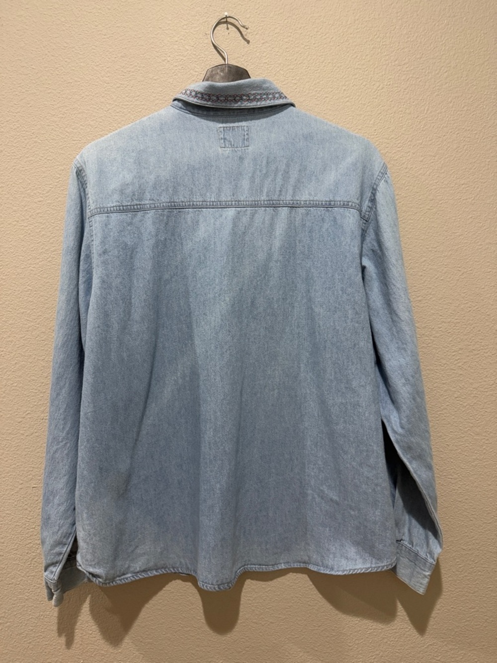 Crazy Horse Chambray 100% Cotton Button Up Shirt Size‎ L - Picture 2 of 4